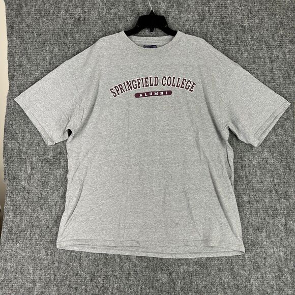 Springfield College Shirt Mens XXL Gray Jansport University‎ Alumni Vintage Y2K - Picture 1 of 7
